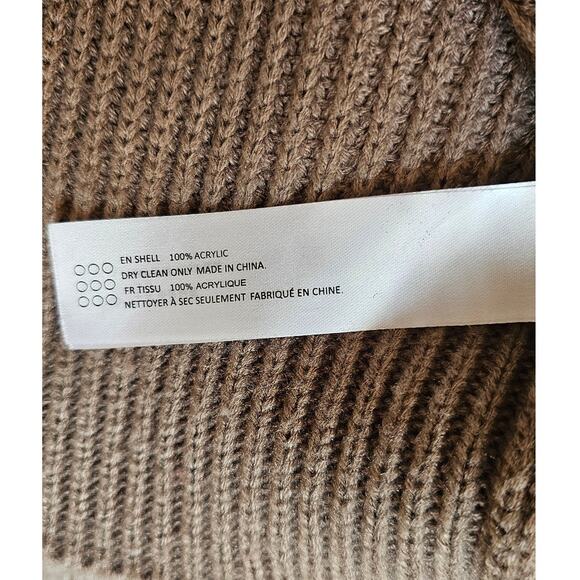 En Saison Karalie Knit Sweater Vest Pullover, Tan- Brown  Sz M - Picture 3 of 7